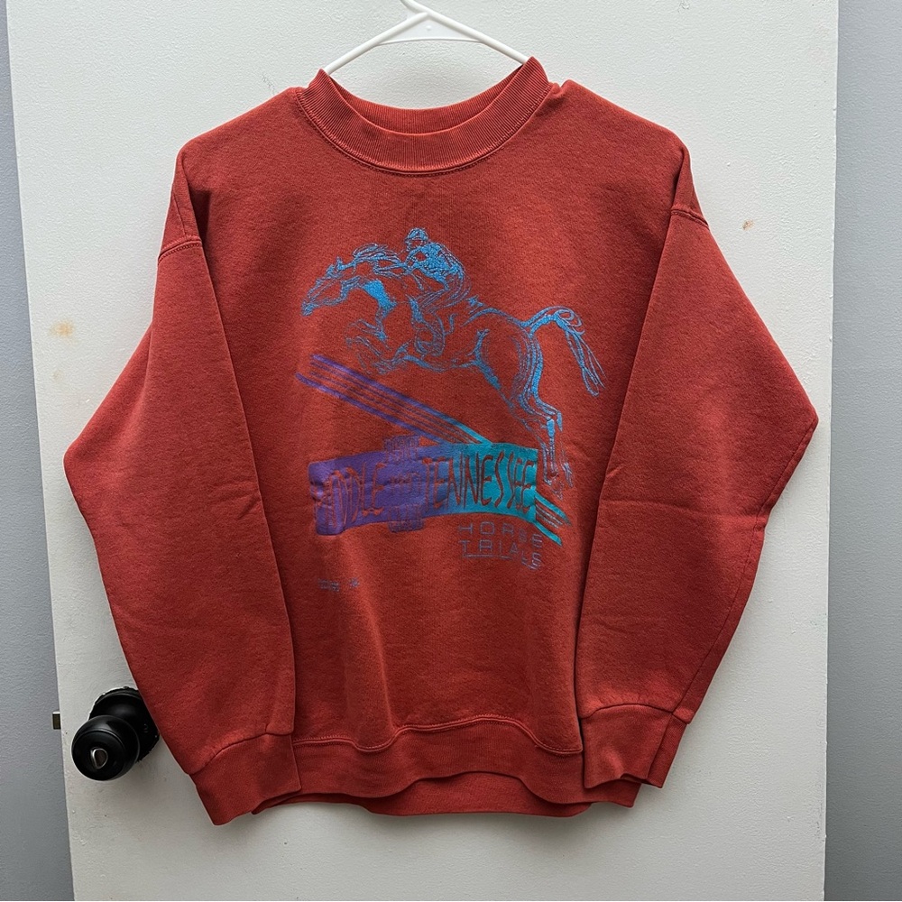 Vintage Tennessee Pony Club Horse Crewneck Size Medium